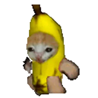 Эмодзи Happy Mao (Banana cat) 🐈