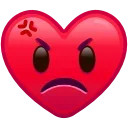Эмодзи Heart Emoji 😓