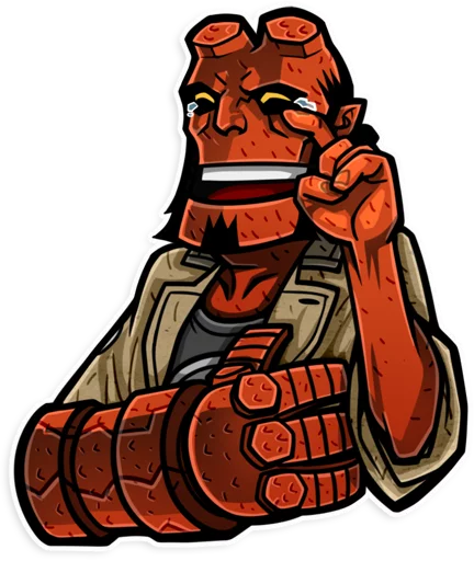 Stiker Telegram Hellboy