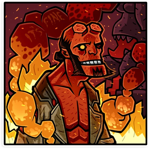 Hellboy naljepnica 🤕