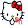 Hello Kitty Emojis emoji 🤫