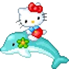 Hello Kitty Emojis emoji 🐬