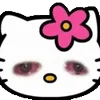 Hello Kitty Emojis emoji 😣