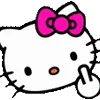 Эмодзи Hello Kitty Emojis 🖕
