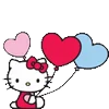 Hello Kitty Emojis emoji 🎈