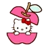 Hello Kitty Emojis emoji 🍎