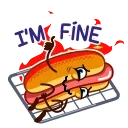 Juicy Hot Dog emoji 🔥