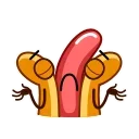Juicy Hot Dog emoji 🤷‍♂️