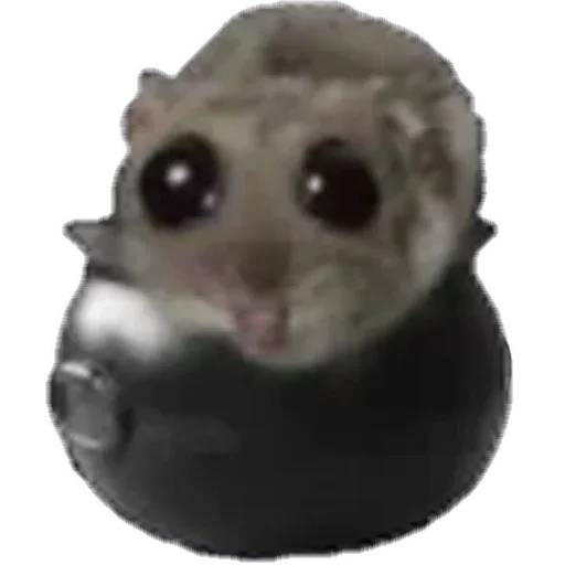 Эмодзи sad hamster 🙃