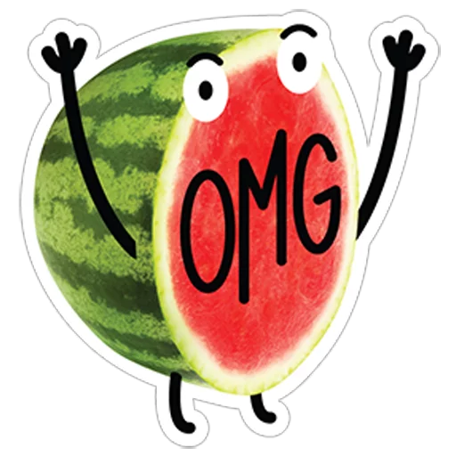 watermelon emoji 😯