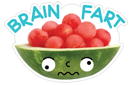 watermelon emoji 😩