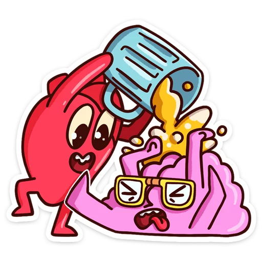 Heart and Brain emoji 🖕