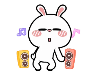 Hyper Rabbit emoji 🎶
