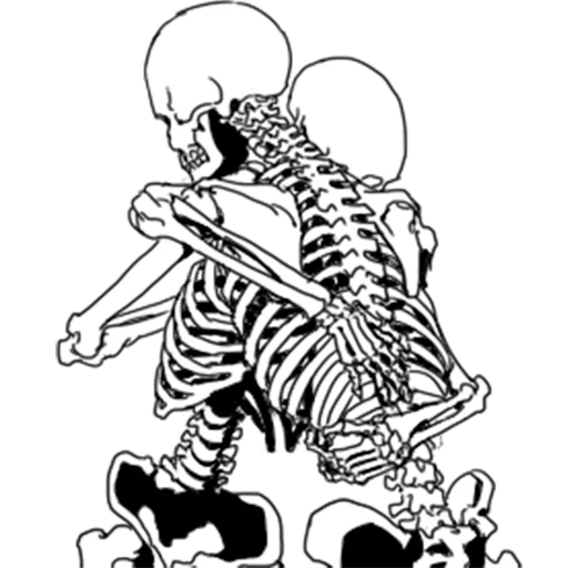 Just bones. Скелет человека стикер. Наклейки скелет и паук. Кости вектор чб. С-корпус череп и кости.
