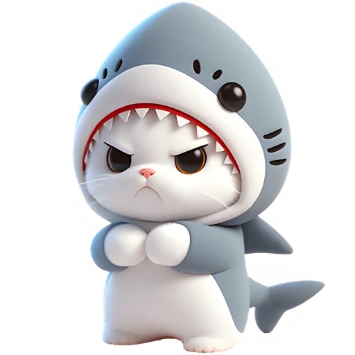Пушистые акулы emoji 😤