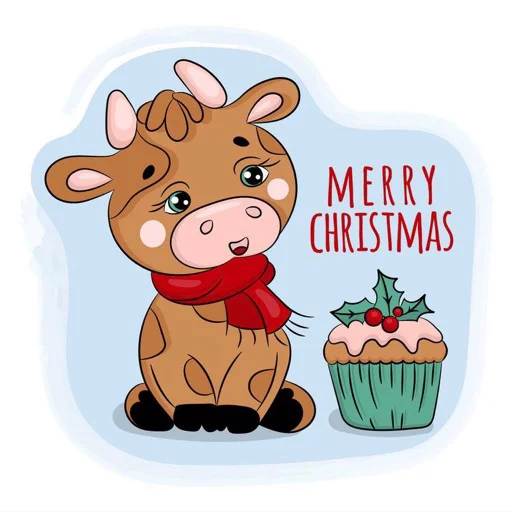 Telegram Sticker «Корова» 🤩