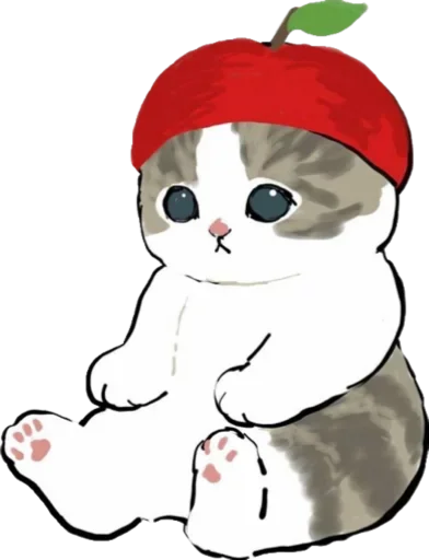 Kittens mofu_sand sticker 🍎