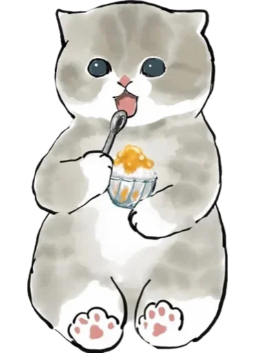 Kittens mofu_sand stiker 🍨