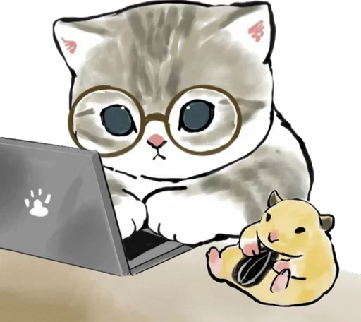 Kittens mofu_sand stiker 👩‍💻