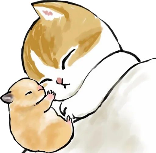 Kittens mofu_sand sticker 😴