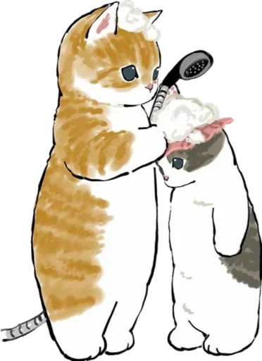 Kittens mofu_sand stiker 🛁