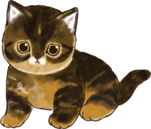 Kittens mofu_sand 3 pelekat 🐱