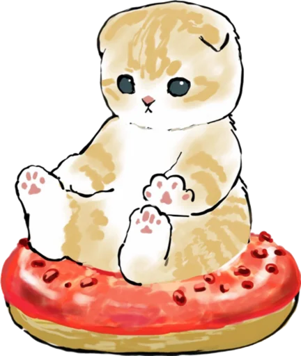 Kittens mofu_sand 3 sticker 🍩