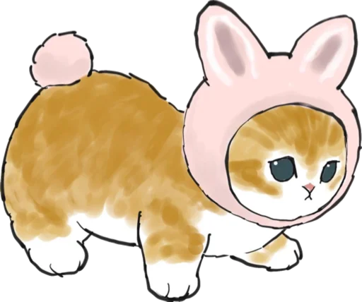 Kittens mofu_sand 3 stiker 🐰