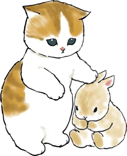 Kittens mofu_sand 3 naljepnica 🥺