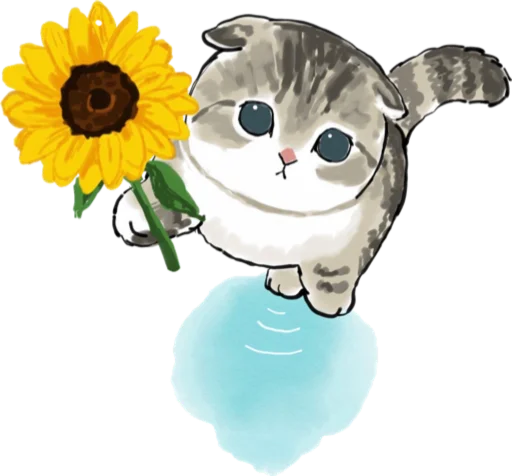 Kittens mofu_sand 3 stiker 🌻