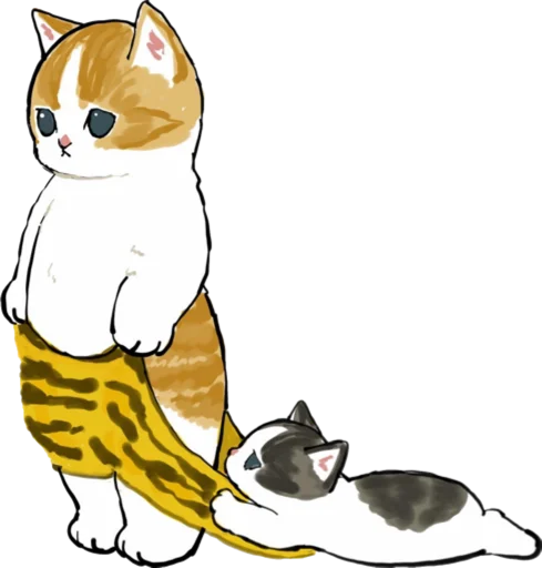 Kittens mofu_sand 3 naljepnica 🩲