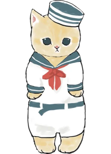 Kittens mofu_sand 3 stiker ⛵️
