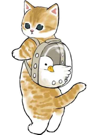 Kittens mofu_sand 3 stiker 🦢