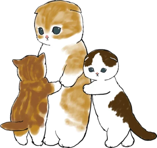 Kittens mofu_sand 3 naljepnica 🤗