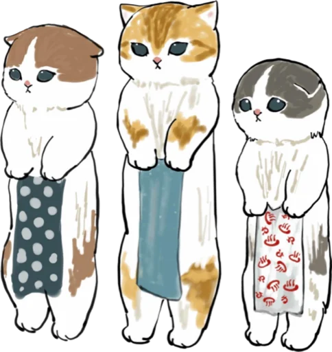 Kittens mofu_sand 3 pelekat 🧺
