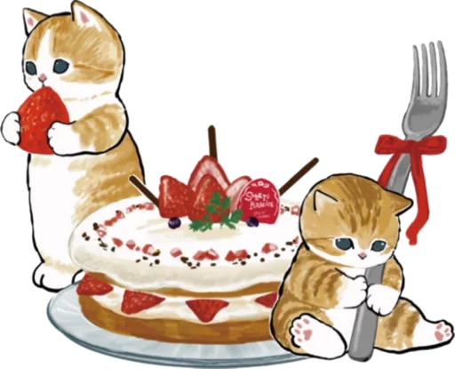 Kittens mofu_sand 3 stiker 🎂