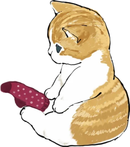 Kittens mofu_sand 4 stiker 🧦