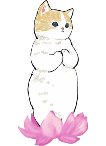 Kittens mofu_sand 4 sticker 🌸