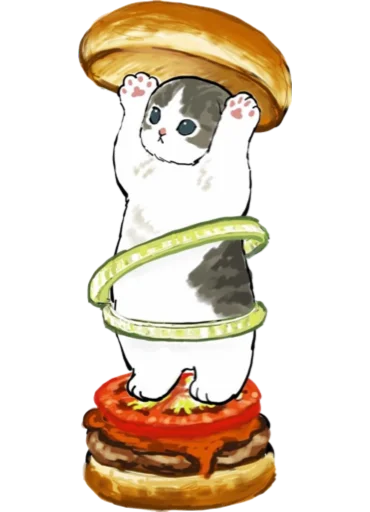 Kittens mofu_sand 4 stiker 🍔