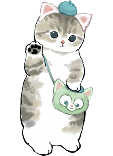 Kittens mofu_sand 4 pelekat 👋