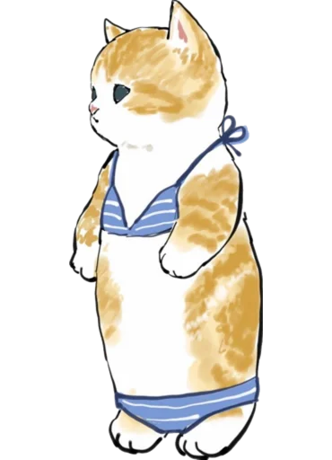 Kittens mofu_sand 4 stiker 👙