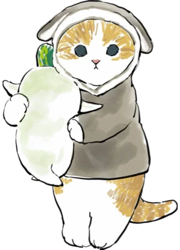 Kittens mofu_sand 4 stiker 🥔