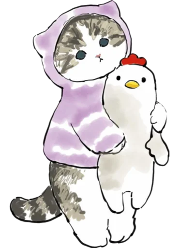 Kittens mofu_sand 4 stiker 🐔