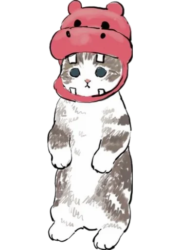 Стикер Kittens mofu_sand 4 🦛