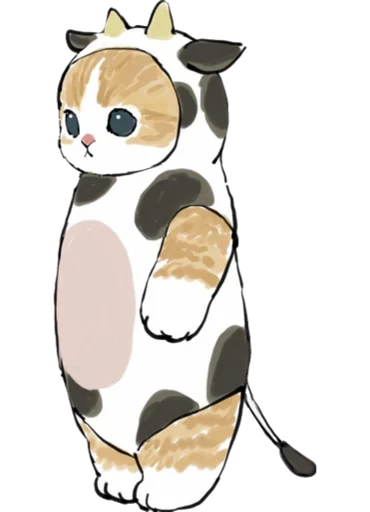Kittens mofu_sand 4 stiker 🐄