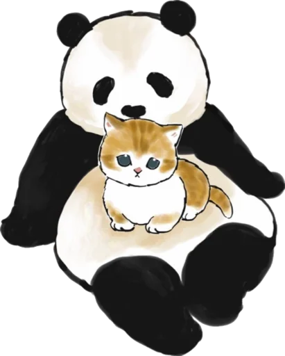 Kittens mofu_sand 4 stiker 🐼