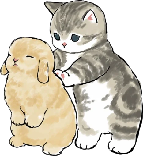 Kittens mofu_sand 4 pelekat 🐰
