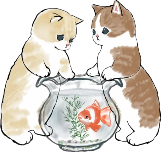 Kittens mofu_sand 4 stiker 🐠