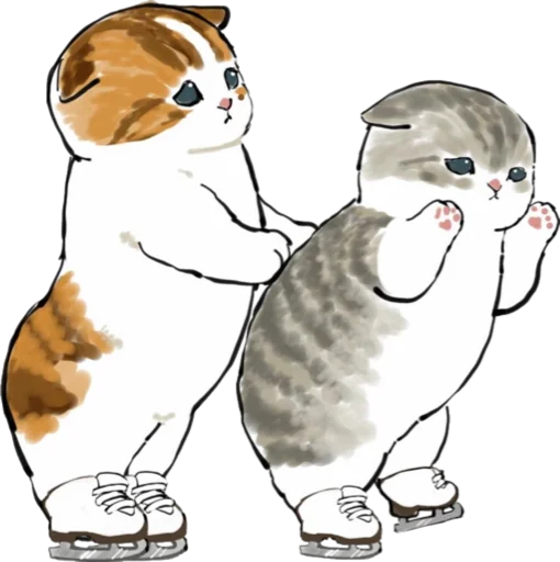 Kittens mofu_sand 4 stiker ⛸