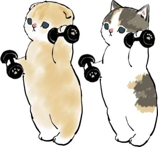 Kittens mofu_sand 4 stiker 🏋️